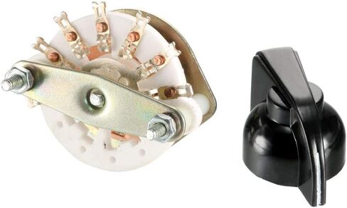uxcell 1P6T 1 Pole 6 Position Selectable 1Deck Band Selector Rotary Switch with Plastic Knob in Saudi Arabia