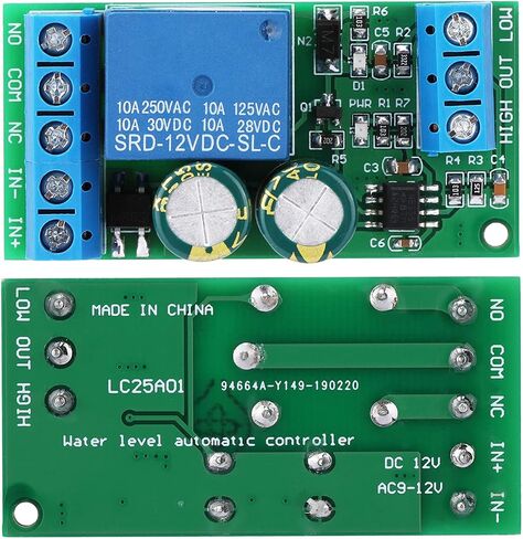 Level Controller Module, 12V DC/AC Water Level Controller Automatic Liquid Level Detection Sensor Module, Water Control Relay Switch Module for Fish Tank Aquarium Home Water Tower in Saudi Arabia