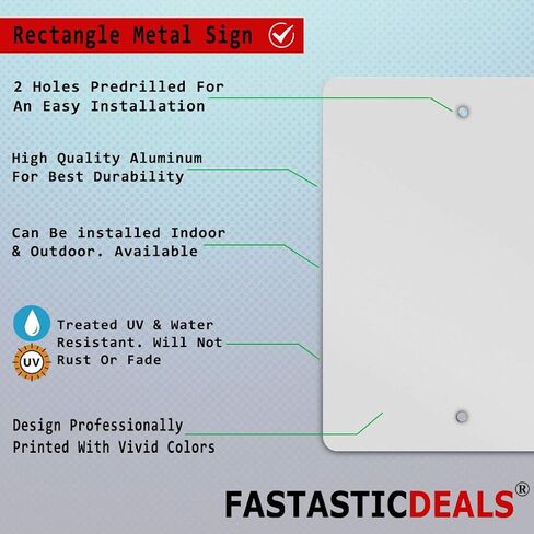 علامة معدنية عمودية من الألومنيوم بمقاسات متعددة قواعد الملعب وحدائق الأنشطة والمخيمات مع حدود مقاومة لتسرب الماء في الشوارع مقاس 9 × 12 بوصة in Kuwait