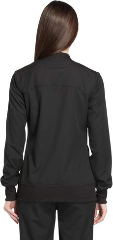 Dynamix Scrubs للنساء، سترات بسحاب أمامي مستوحاة من الألعاب الرياضية للنساء مع تمدد رباعي الاتجاهات وماص للرطوبة DK330 in Kuwait