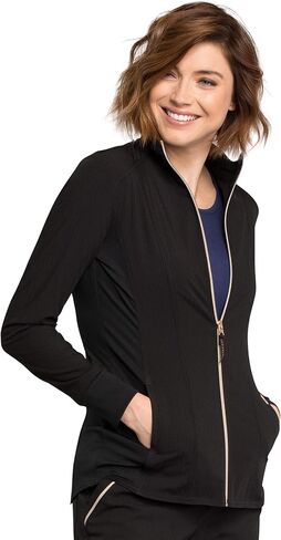 Cherokee Statement Women Warm Up Scrubs Jacket Zip Front CK365 in Kuwait