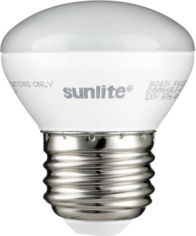 Sunlite R14/LED/E26/4W/D/27K LED R14 Mini-Reflector Floodlight 4 Watt (25W Equivalent) Light Bulbs, Medium (E26) Base, 2700K, Warm White in Saudi Arabia