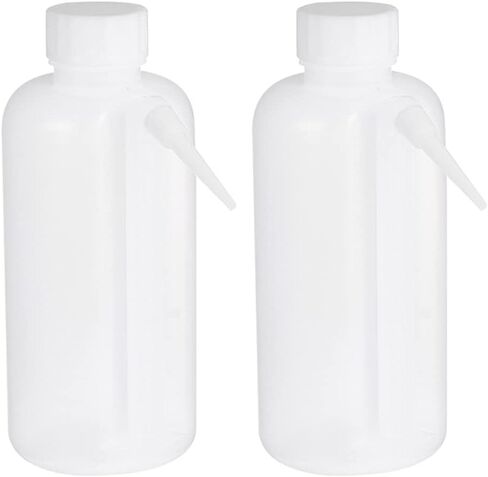 زجاجة غسيل بلاستيكية قطعتان من آي بلاسميل واسعة الفم قابلة للغسيل في غسالة آمنة بالضغط 500 مل (بيضاء) in Kuwait