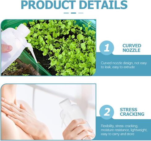 زجاجة غسيل بلاستيكية قطعتان من آي بلاسميل واسعة الفم قابلة للغسيل في غسالة آمنة بالضغط 500 مل (بيضاء) in Kuwait