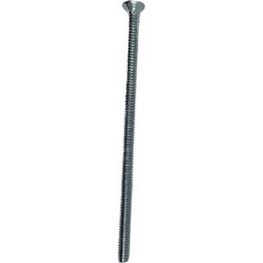 Harris Hardware 4x10/24-25 رأس مسطح من الفولاذ المطلي بالزنك ملولب بالكامل 4 بوصات × برغي آلة #10/24، 25 حزمة in Kuwait