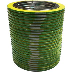 حشية جرح حلزونية من الفولاذ المقاوم للصدأ 90005316GR600X24 316L مع حشو جرافيت مرن، لأنابيب 5 بوصات، فئة الضغط 600 # (الكمية: 24)، شريط أخضر مع خطوط رمادية (عبوة من 24 قطعة) in Kuwait