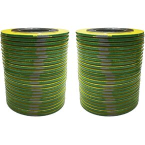 ستيرلنج سيل 9000IR.750316GR300X48 316L حشية جرح حلزونية من الفولاذ المقاوم للصدأ مع حلقة داخلية 316SS وحشو جرافيت مرن، لأنابيب 3/4 بوصة، شريط أخضر مع خطوط رمادية (عبوة من 48) in Kuwait