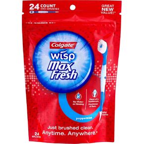 كولجيت فرشاة صغيرة محمولة تعمل بالبطارية ماكس فريش تردوجا من ويسب، نعناع، 3 عبوات (24 قطعة) in Kuwait