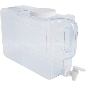 Arrow Home Products Slimline Drink Dispenser for Fridge, 1.25 Gallons - Plastic Beverage Dispenser with Spigot for Easy Dispensing - USA Made, BPA Free Plastic - Convenient Handle, Easy-Pour Spout