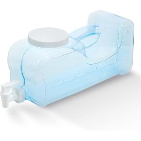 Arrow Home Products Slimline Drink Dispenser for Fridge, 1.25 Gallons - Plastic Beverage Dispenser with Spigot for Easy Dispensing - USA Made, BPA Free Plastic - Convenient Handle, Easy-Pour Spout