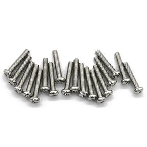 (10 pc) M8-1.25x40 mm Pan Head Phillips Machine Screws,18-8 Stainless Steel by Fullerkreg