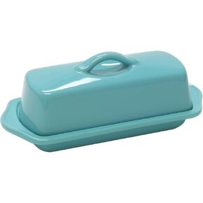 Chantal Ceramic Mini Butter Dish, Set of 4, 5 inch, Fade Grey
