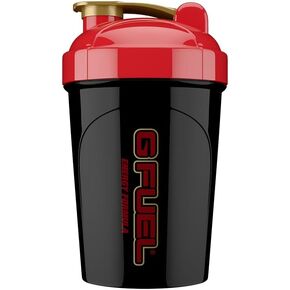 G Fuel Tiger's Blood Shaker Bottle, Drink Mixer for Pre Workout, Protein Shake, Smoothie Mix, Meal Replacement Shakes, Energy Powder and More, Blender Cup, Portable Safe, BPA Free Plastic - 16 oz in Saudi Arabia
