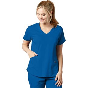BARCO Grey's Anatomy Scrubs Impact - Harmony Scrub Top for Women, V-Neck Medical Top, Spandex Stretch Women's Scrub Top