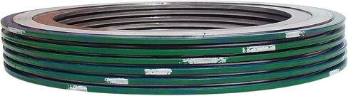 Sterling Seal 9000IR18316PTFE300X6 316L Stainless Steel Spiral Wound Gasket with 316SS Inner Ring and PTFE Filler for 18" Pipe, Pressure Class 300#, Green Band with White Stripe (Pack of 6) in Saudi Arabia