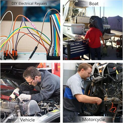300 قطعة من الموصلات المجرفة المعزولة بالحرارة - محطات مجراف كهربائية Sopoby - موصلات سلك ذكر للإناث - عدة وصلات تجعيد للفك السريع in Kuwait