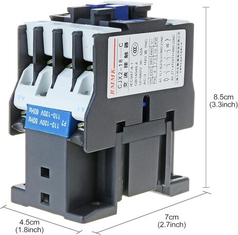 YXQ CJX2-0910 موصل التيار المتردد مفتوح عادة 3 مراحل 220 فولت 50 هرتز 660 فولت واجهة المستخدم 25 أمبير DIN السكك الحديدية in Kuwait