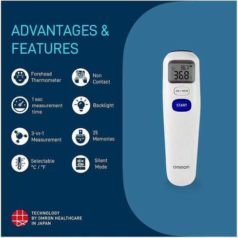 Omron Mc-720 Non-Contact Forehead Thermometer in Saudi Arabia