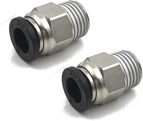 تركيب الانابيب بالدفع للتوصيل، 20 قطعة من تركيبات ادوات الهواء مباشرة سريعة الفك وصلات الانابيب سريعة التوصيل، ذكر مستقيم 1/4 انش قطر الانبوب × 1/4 انش سن ان بي تي in Kuwait