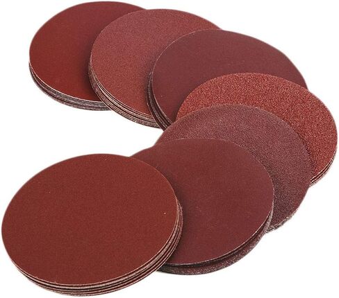 5 Inch Sanding Discs NO-Hole Hook and Loop 40 60 80 100 120 180 240 320 400 800 Grit Sandpaper Aluminum Oxide Random Orbital Sander Pads (100-Pack) in Saudi Arabia