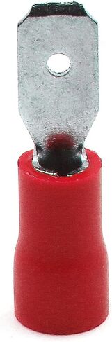 Baomain ذكر أحمر معزول سلك مجرف موصل كهربائي تجعيد محطة 22-16 AWG 4.8 x 0.5mm حزمة من 100 in Saudi Arabia
