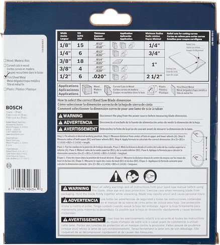 BOSCH BS5912-18M 59-1/2-Inch by 3/8-Inch by 18TPI Multi-construction Bandsaw Blade in Saudi Arabia