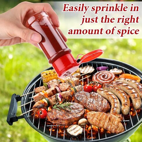 50 Pcs Plastic Spice Jars Spice Bottles Seasoning Jars Spice Shaker Plastic Jars 3.3fl oz/100ml Seasoning Shaker with Red Shaker Lid for Storing Spice Herbs and Seasoning Powders for Kitchen Camp in Saudi Arabia