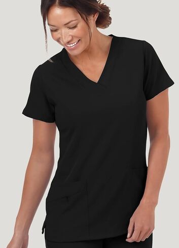 Jockey Women's Scrubs WOV-Neck Crossover Scrub Top in Saudi Arabia