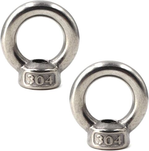 Pack of 20 M5 Lifting Eye Nut 304 Stainless Steel Ring Eye Bolts Threaded Nuts in Kuwait
