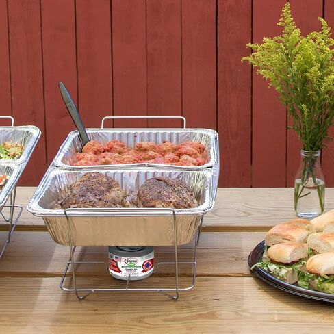 سترينو طقم اطباق بوفيه من الالومنيوم للاستعمال مرة واحدة من بارتي باك، فضي، 3 عبوات، اجمالي 24 قطعة in Kuwait