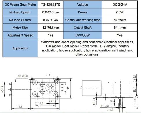 BEMONOC DC 12V 0.6RPM 6mm Shaft Low Speed High Torque Turbine Worm Gear Motor in Saudi Arabia