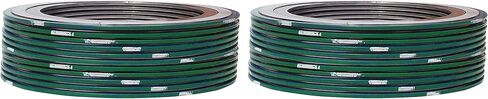 حشية جرح حلزونية من الفولاذ المقاوم للصدأ 9000IR.500316PTFE150X24 316L مع حلقة داخلية 316SS وحشو PTFE لأنبوب 1/2 بوصة، فئة الضغط 150#، شريط أخضر مع شريط أبيض (عبوة من 24 قطعة) in Saudi Arabia