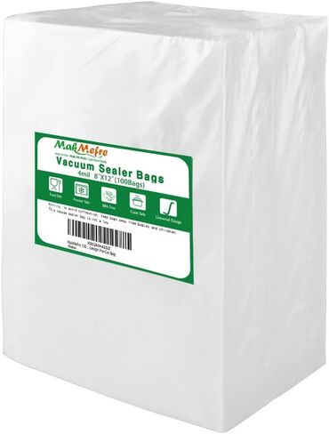 MakMeFre 100 Gallon 4mil 11x16Inch Vacuum Sealer Bags for Food Storage in Saudi Arabia