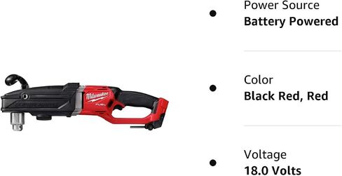 Milwaukee 2809-20 M18 FUEL 18-Volt Lithium-Ion Brushless Cordless GEN 2 Super Hawg 1/2 in. Right Angle Drill (Tool-Only) in Saudi Arabia
