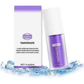 Purple Toothpaste for Teeth Whitening, Purple Toothpaste Whitening, Color Corrector Toothpaste, Purple Teeth Whitening, Teeth Whitening Booster in Kuwait