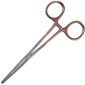 Prestige Medical 5.5 Inch Colormate Kelly Forcep, Candy Swirls Blue