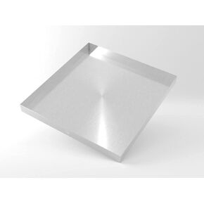 27" x 25" 2.5" Heavy Duty Washer Machine Drain Pan, Stainless Steel Fine (No Hole) in Kuwait