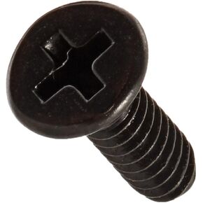 Small Parts 0406RPFB Steel Thread Rolling Screw for Metal, Black Oxide Finish, 82 Degree Flat Head, Phillips Drive, #4-40 Thread Size, 3/8" Length (Pack of 100) in Saudi Arabia