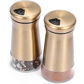 Elegant Silver Salt and Pepper Shaker Set Adjustable Stainless Steel and Glass Modern Design Adjustable Top Makes it the ideal Spice and Seasoning Dispenser Kitchen Sugar and Cinnamon Shakers in Saudi Arabia