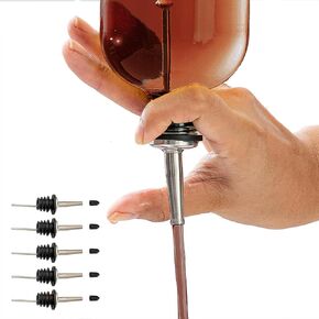 A Bar Above Premium Bottle Pour Spouts - Leak-Proof Bottle Pourers - High-End Bartender-Grade Speed Pourer - Professional Metal Pour Spouts for Liquor Bottles, Juice, Syrup & Oils 6, 12 & 24 Packs in Saudi Arabia