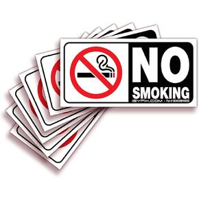 No Smoking Sticker 4x2- Parent, اسود Small in Kuwait