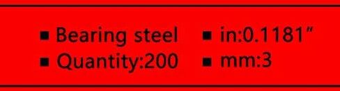 FKG 3mm Bearing Balls 200 Qty in Saudi Arabia