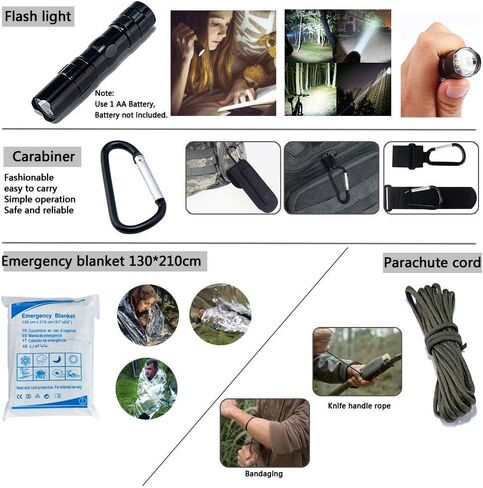 مجموعة الإسعافات الأولية للتخييم والمشي لمسافات طويلة مقاومة للماء مجموعات صغيرة صغيرة للمنزل والسفر والسيارة 37 قطعة 147 قطعة in Kuwait