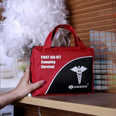 مجموعة الإسعافات الأولية للتخييم والمشي لمسافات طويلة مقاومة للماء مجموعات صغيرة صغيرة للمنزل والسفر والسيارة 37 قطعة 147 قطعة in Kuwait