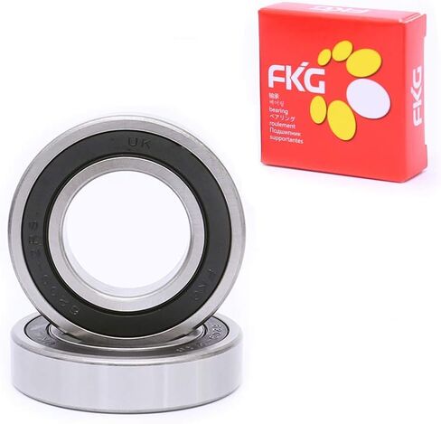 FKG 6209-2RS 45x85x19mm Deep Groove Ball Bearing Double Rubber Seal Bearings Pre-Lubricated 2 Pcs in Saudi Arabia