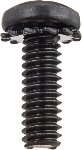 برغي لوح معدني لآلية الغلق بسن خارجي، طلاء أكسيد أسود، يفي بمتطلبات ASME B18. 13، #1 Phillips Drive، #4-40 مقاس الخيط، 3/8" طول، ثني كامل، مستورد (عبوة من 100) in Saudi Arabia