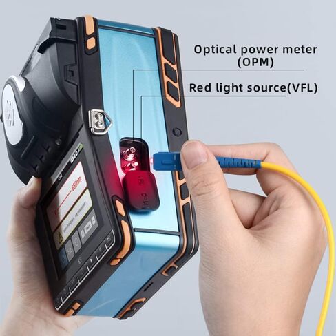 RUIASAHITE K-5 Fiber Optic Fusion Splicer with 8-Second Fusion and 18-Second Heating Fusion Splicer with VFL+OPM, 6-Motor Auto Focus in Saudi Arabia