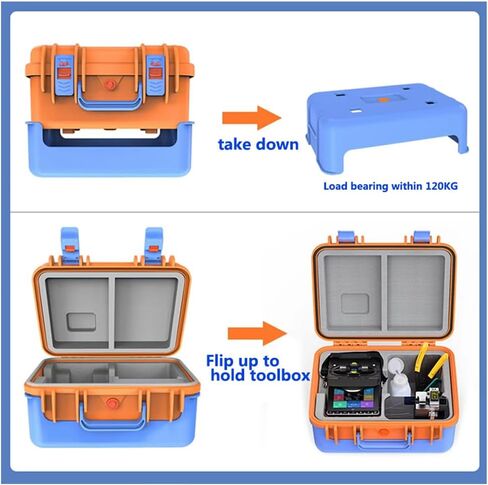 RUIASAHITE K-5 Fiber Optic Fusion Splicer with 8-Second Fusion and 18-Second Heating Fusion Splicer with VFL+OPM, 6-Motor Auto Focus in Saudi Arabia