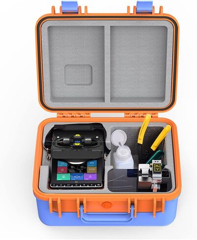 RUIASAHITE K-5 Fiber Optic Fusion Splicer with 8-Second Fusion and 18-Second Heating Fusion Splicer with VFL+OPM, 6-Motor Auto Focus in Saudi Arabia