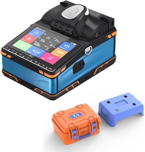 RUIASAHITE K-5 Fiber Optic Fusion Splicer with 8-Second Fusion and 18-Second Heating Fusion Splicer with VFL+OPM, 6-Motor Auto Focus in Saudi Arabia